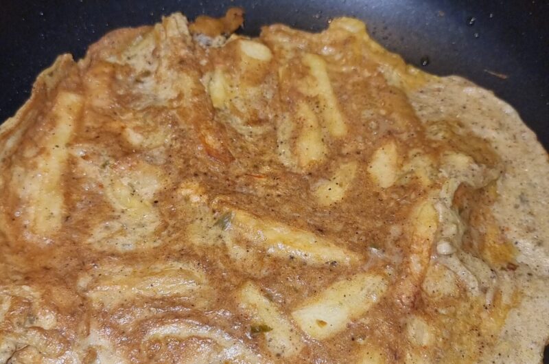 East African dish - Chips Mayai