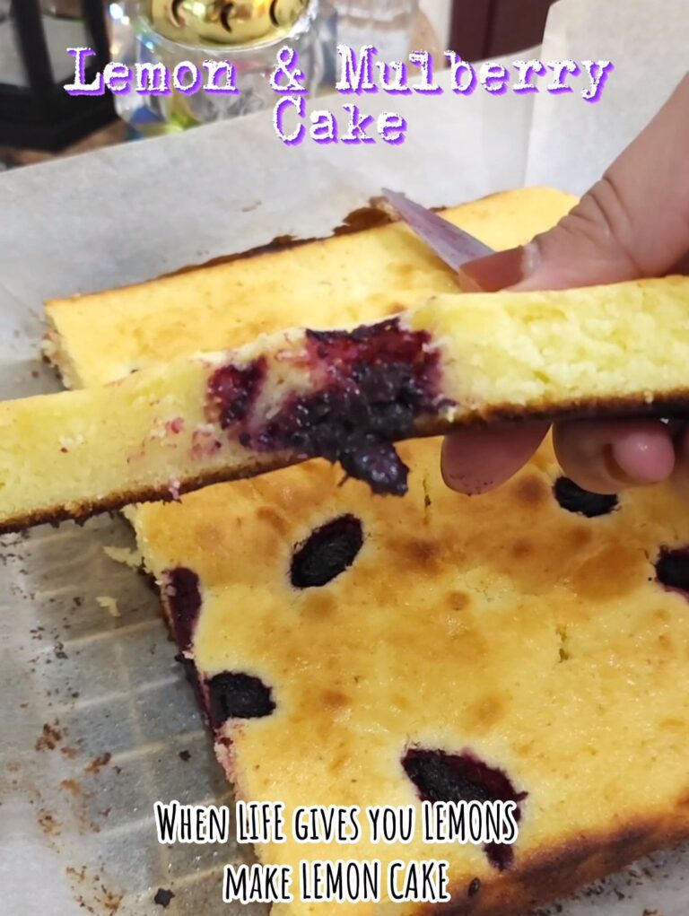 lemon mulberry cake