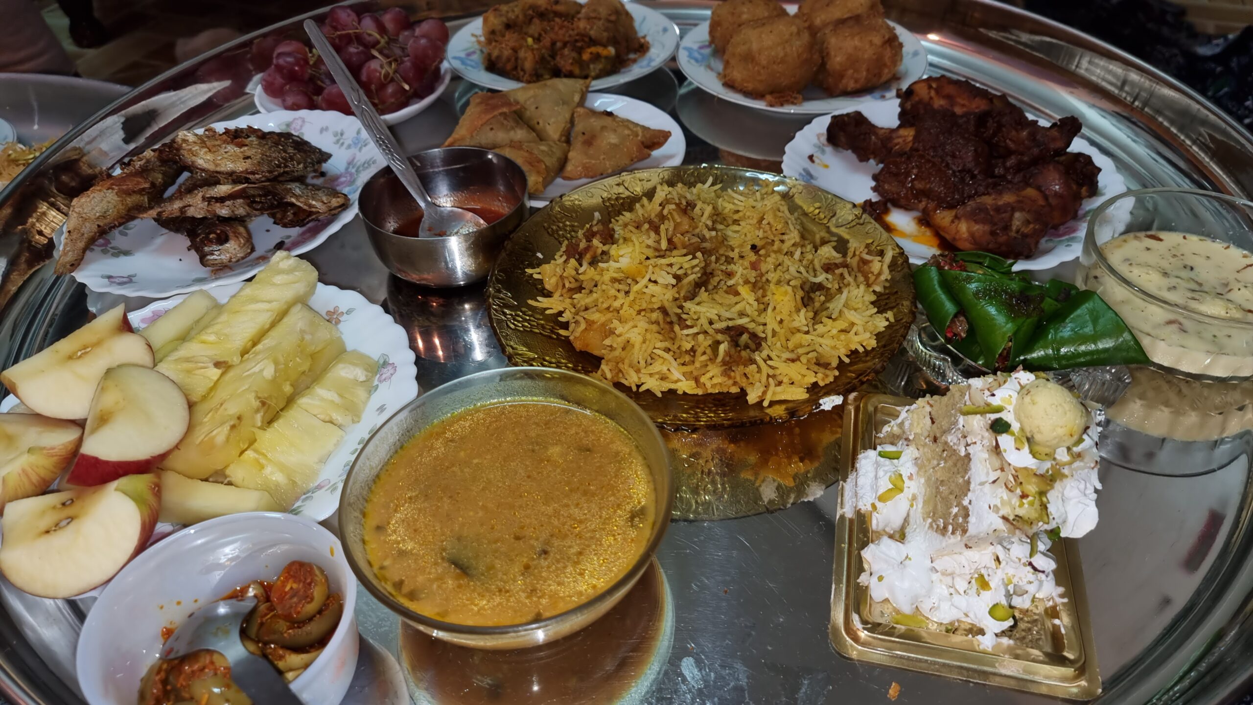 How to Create a Bohra Thaal Dawat at Home 3 Pehli Raat Thaal - Start of a new month