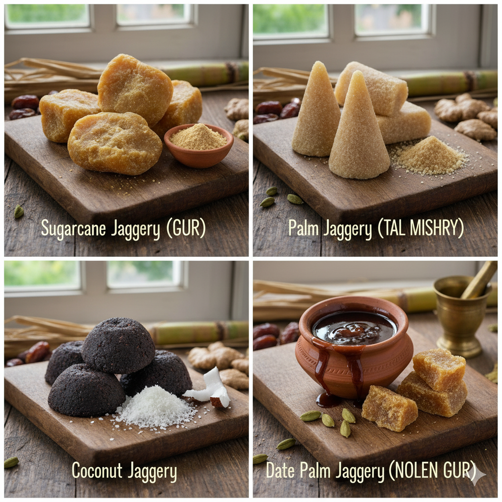 different jaggery